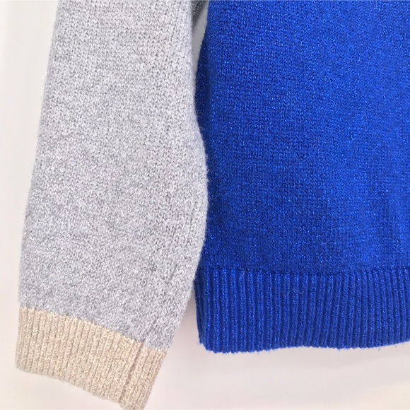 Mini Boden Metallic Blue, Gray, Red Sweater NWT - Picture 7 of 8